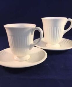 Wedgwood Edme early morning kopje met schotel. Ø 7,4 cm. hoog 8,4 cm.