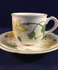 Villeroy en Boch Geranium espresso kop en schotel Ø kopje 7 cm, hoog 6 cm