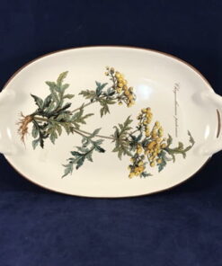 Villeroy en Boch Botanica presenteerschaal, 26 x 16 cm, met greepjes 'Chrysanthemum parthenium'