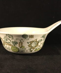 Market ovenschaaltje met schenktuit en steel Ø 13 cm, hoog 5,5cm