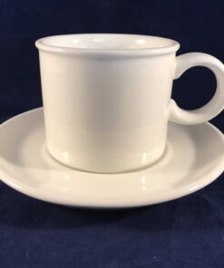 Wedgwood Midwinter plain white kop en schotel