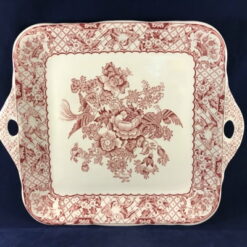 Mason's Pink Stratford vierkante koekschaal