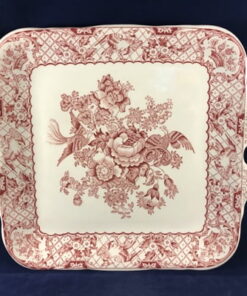 Mason's Pink Stratford vierkante koekschaal