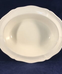 Wedgwood Queens Plain ovale open groenteschaal 20,5 x 24,5 cm, diep 5,5 cm