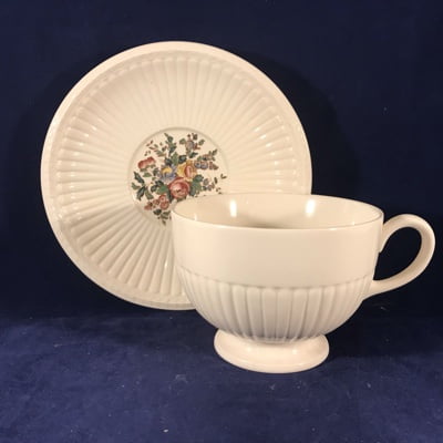 Wedgwood Conway grote chocoladekop en schotel Ø kop 11 cm - Afbeelding 2