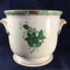 Herend Apponyi groen cachepot, hoog 12 cm, Ø 14 cm. nr. 7214
