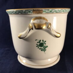 Herend Apponyi groen cachepot, hoog 12 cm, Ø 14 cm. nr. 7214 - Afbeelding 2