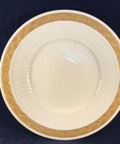 Royal Copenhagen 'Gold Fan' set van 8 ontbijtborden 22,5 cm