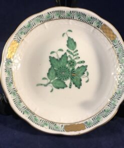 Herend Apponyi groen petit four schotel nr 334 Ø 10,3 cm