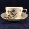 Herend Rothschild bird theekop 724, hoog 5,3 cm Ø kop 8,7 cm