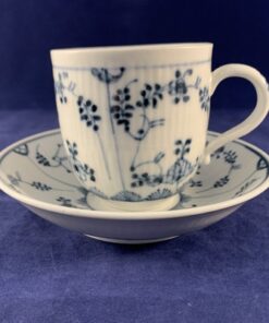 Saks blau - stohblume koffiekop en schotel hoog 7 cm Ø 6,8 cm