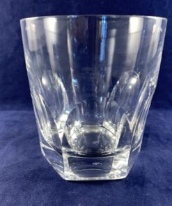 Set van 5 zware kristallen whiskeyglazen hoog 9 cm Ø 8,2 cm
