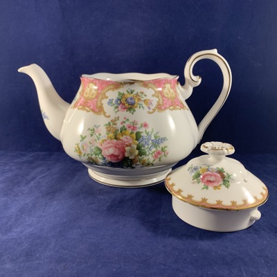 Royal Albert Lady Carlyle theepot groot hoog 14 cm - Afbeelding 2