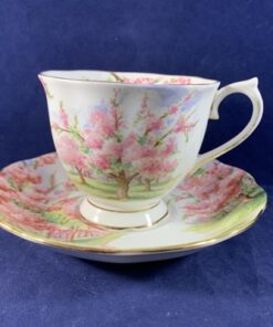 Royal Albert 'Blossom time' kleine theekop en schotel, Ø kopje 8,4 cm, hoog 7 cm