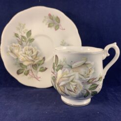 Richmond kop en schotel met witte rozen hoog 6,5 cm Ø 6 cm - Afbeelding 3
