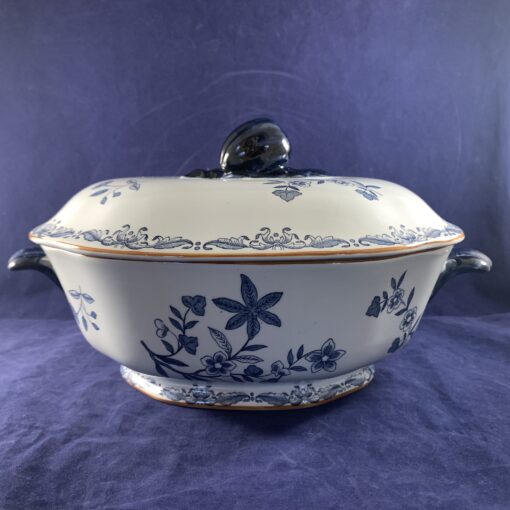 Rorstrand Ostindia ovale soepterrine, porselein, 21,5 x 30 cm, hoog 16,5 cm