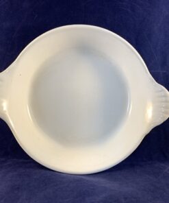 Le Creuset rond wit gietijzeren ovenschaaltje met oren 15,5 cm, diep 2,7 cm