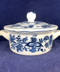 Blue Danube ovenschaaltje met deksel, hoog 8 cm, Ø 12 cm