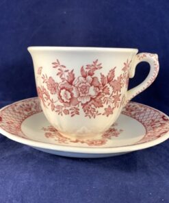 Mason's Pink Stratford koffiekop met schotel Ø kop 8,5 cm en 7,3 cm hoog
