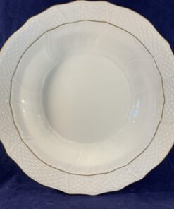 Herend 'Feher' set van 6 diepe borden Ø 20,7 cm