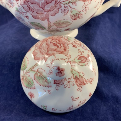 Johnson Brothers Rose Chintz theepot hoog 16,5 cm - Afbeelding 3