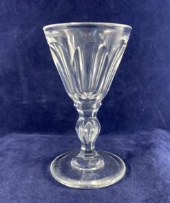 Set van 2 kristallen Biedermeier bitterglaasjes hoog 9,5 cm Ø 5,3 cm
