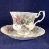 Royal Albert Moss rose herenkop en schotel Ø kop 8,6 cm, hoog 7 cm