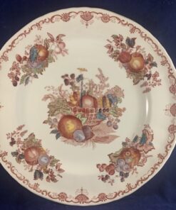 Franciscan 'Fruit basket' rood polychroom dinerbord Ø 26,7 cm