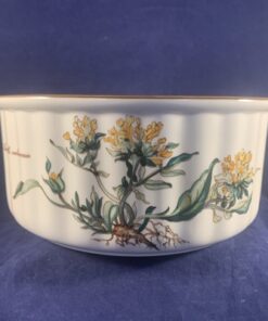 Villeroy en Boch Botanica ronde ovenschaal / souffle schaal Ø 21,5 cm, hoog 9 cm 'Anthyllis vulneraria'