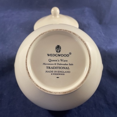 Wedgwood Queen's Ware - Traditional suikerpot met deksel Ø 11 cm hoog 11 cm - Afbeelding 2