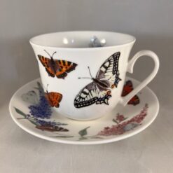 Roy Kirkham 'Butterfly Garden' jumbo theekop en schotel