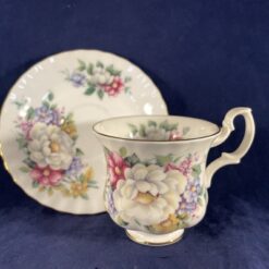 Royal Albert 'Summertime series' 'Sherborne' dameskop en schotel Ø 7,3 cm hoog 7,5 cm - Afbeelding 3