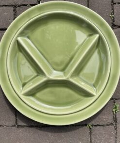 Gourmetbord/fonduebord,Ø 24,4 cm (mosgroen)