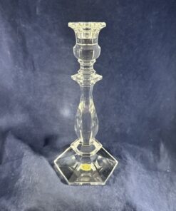 Val st. Lambert hoge zware kristallen kandelaar hoog 24 cm