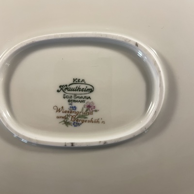 Krautheim,Selb Bavaria Wiesengrund vleesschaal/ presenteerschaal 25 x 35,5 cm - Afbeelding 2