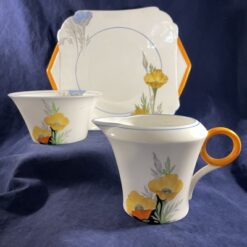 shelley art deco poppies 12229