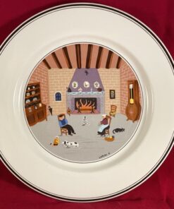 Villeroy & Boch Design Naif ontbijt/dessertbord Ø 20,5 cm. 'open haard'