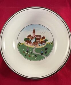 Villeroy & Boch Design Naif compoteschaaltje Ø 14 cm, hoog 3,8 cm. 'dorp'