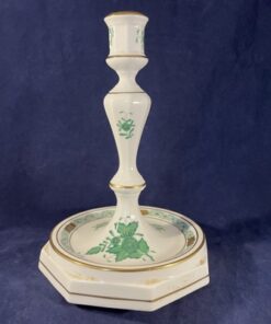 Herend Apponyi groen kandelaar hoog 18,5 cm nr 7877