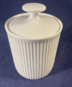 Arzberg cannelee suikerpotje Ø 6,6 cm hoog 9,5 cm