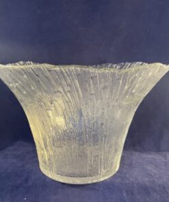 Fins design merk Mäntsälän Lasisepät, grote schaal 15 cm hoog, Ø 24 cm.