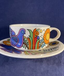 Villeroy en Boch 'Acapulco' theekop en schotel Ø 8,7 cm hoog 5,5 cm
