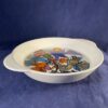 Villeroy en Boch 'Acapulco' ronde ovenschaal met oren Ø 19 cm, hoog 3 cm.