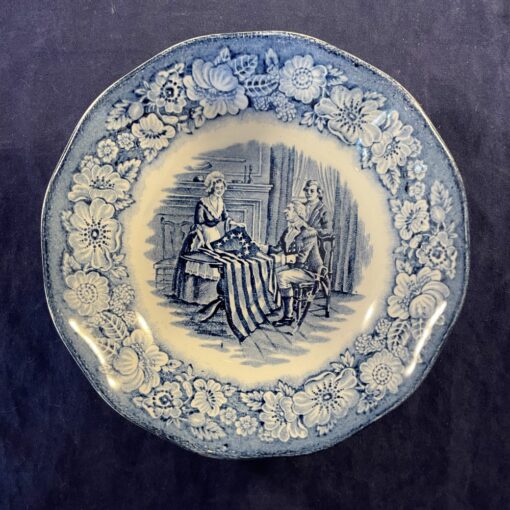 Liberty Blue historic colonial scenes compoteschaaltje Ø 13 cm, diep 3 cm.