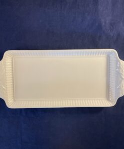 Wedgwood Edme plateau voor roomstel/ cakeschaal 13,5 x 30 cm