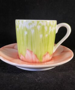 Taitù espressokop en schotel 'I Fiori' Ø 5,3 cm hoog  5,3 cm.