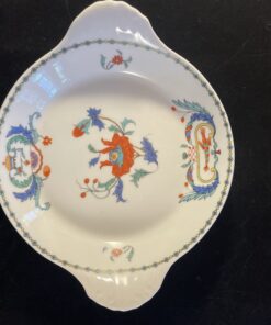 Porcelaine de Paris set van 3 ovenschaaltjes en peper en zoutstel decor Pavot