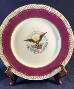 Sierbord serie 'White House Dessert Collection' Abraham Lincoln 1861-1865. Ø 19,4 cm.