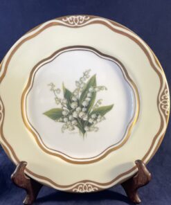 Sierbord serie 'White House Dessert Collection' Flowers of the first ladies, Martha Jefferson. Ø 20,8 cm.
