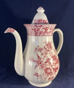Mason's Pink Stratford koffiepot, middenmaat model, hoog 23 cm